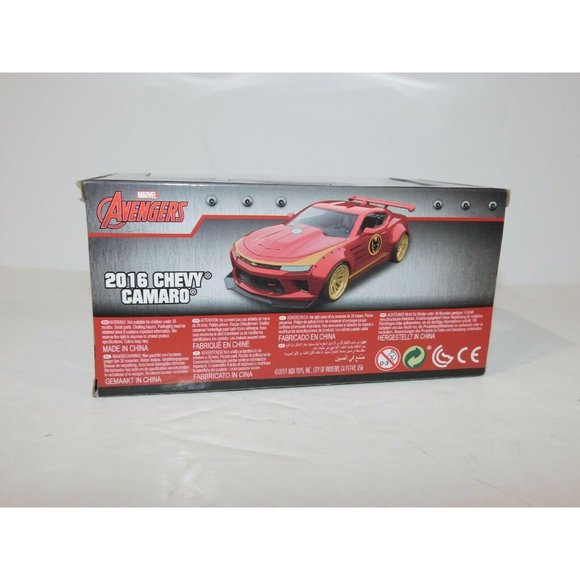 Marvel Avengers 2016 Chevy Camaro Ironman Jaba 1:32 Diecast Car NEW in Package - Picture 5 of 8
